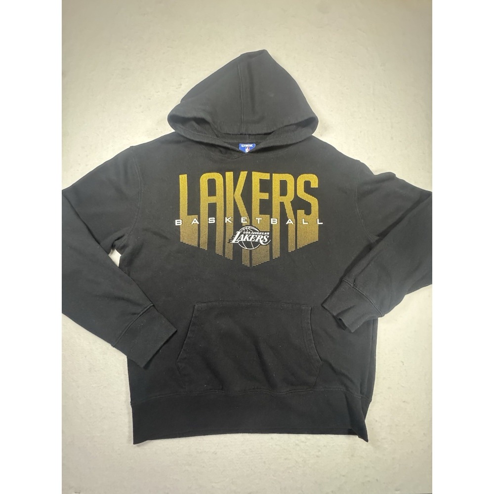 Los Angeles Lakers Hoodie Mens Large Black NBA Basketball Pullover Fleece